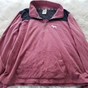 Victoria's Secret PINK quarter zip sweatshirt